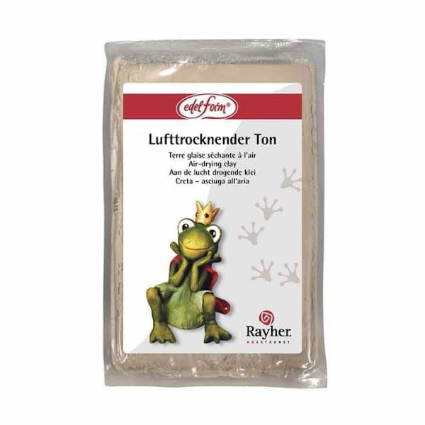 Jord lera Grå Lufttorkning 0,5 kg Vit
