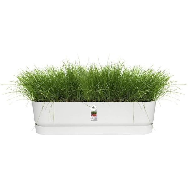 ELHO Oval Planter - GREENVILLE - Kierrätysmuovi - Ø70 - Lehdenvihreä Vit