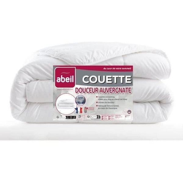 Lämmin peitto 400gr/m² Douceur Auvergnate - 200 x 200 cm - 2 henkilöä - ABEIL