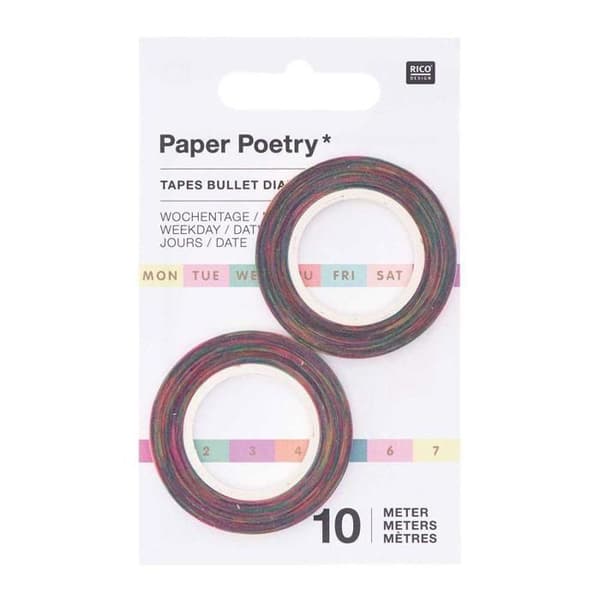 2 fine pastelfarvede dadel malertape Pastell