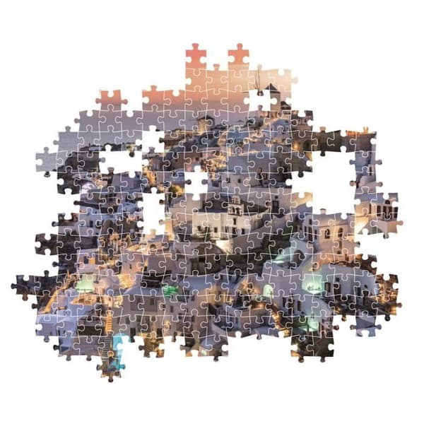 CLEMENTONI - Kompakt 1000 brikker - Nuancer af Santorini