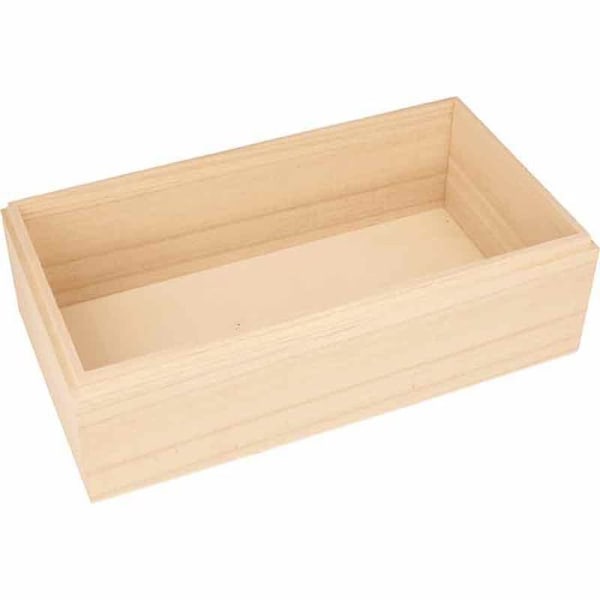 Pehmopaperirasia kukkakannella - 25,5 x 14 x 8,5 cm Beige