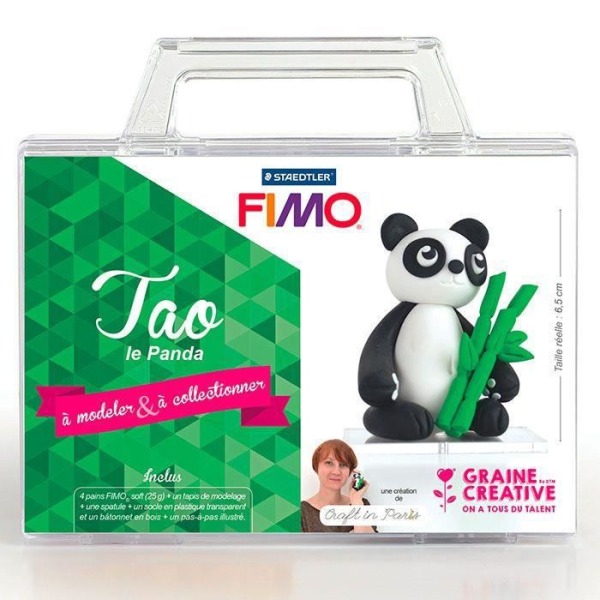 FIMO modelleringsset för barn - Tao the Panda 6,5 cm