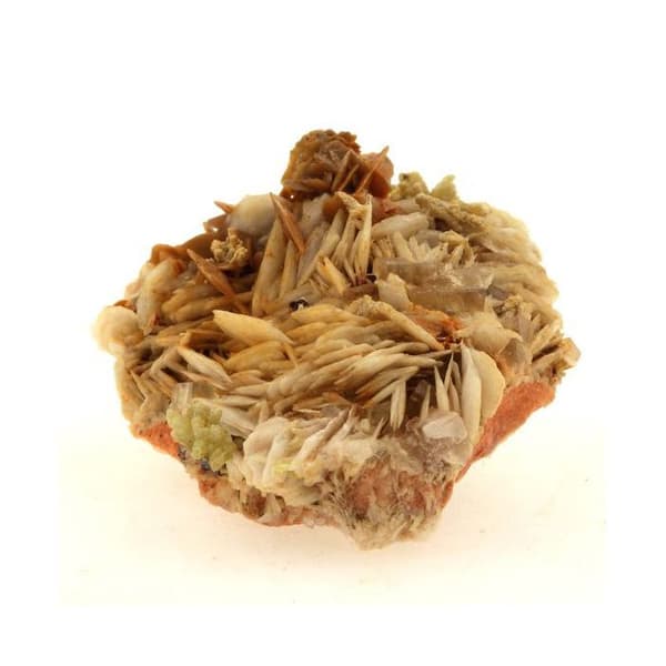 Wulfenit + Barite + Fluorit 107,6 karat