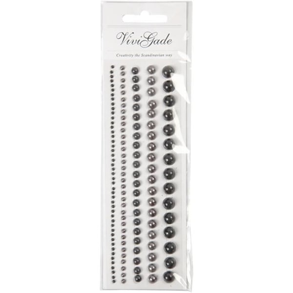 Demipärlor med pärlemorfinish från designen Vivi Gade. Paket med 5 storlekar. ref 28348