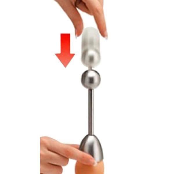 Egg topper - PRODUCENT - Standard - Stål - Grå - 14 x 4 x 4 cm Grå