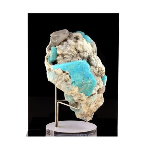 Stenar och mineraler. Amazonit. 1263,0 cent. Konso, Etiopien.