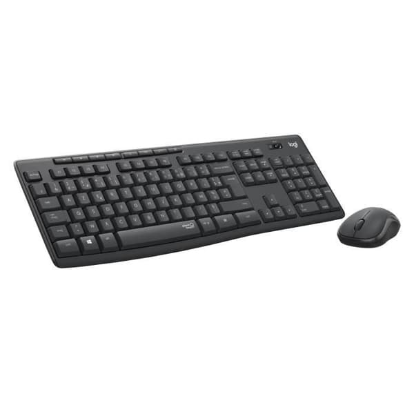 Klaviot ja hiiri - Langaton - Logitech - MK295 - AZERTY - Musta