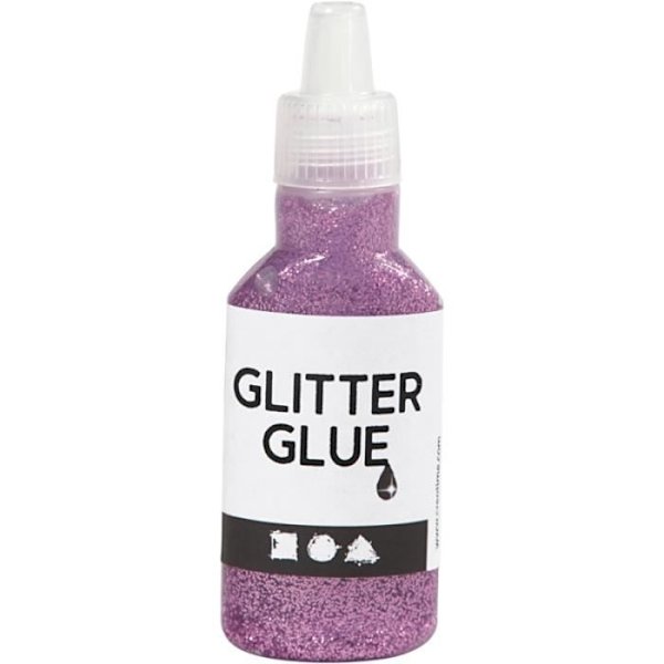 Glitterliima - Yksittäispakkaus - Violetti - 25 ml - Tarkka applikaattori - Helppo käyttö