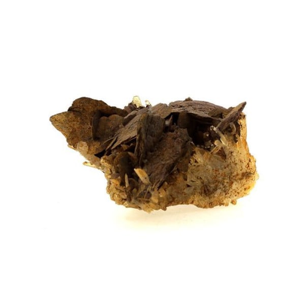 Stenar och mineraler. Siderit + Kvarts. 1140,0 cent. Vizille, Isère, Frankrike.