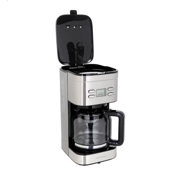 CONTINENTAL EDISON Inox programmerbar filterkaffemaskine Rostfritt stål