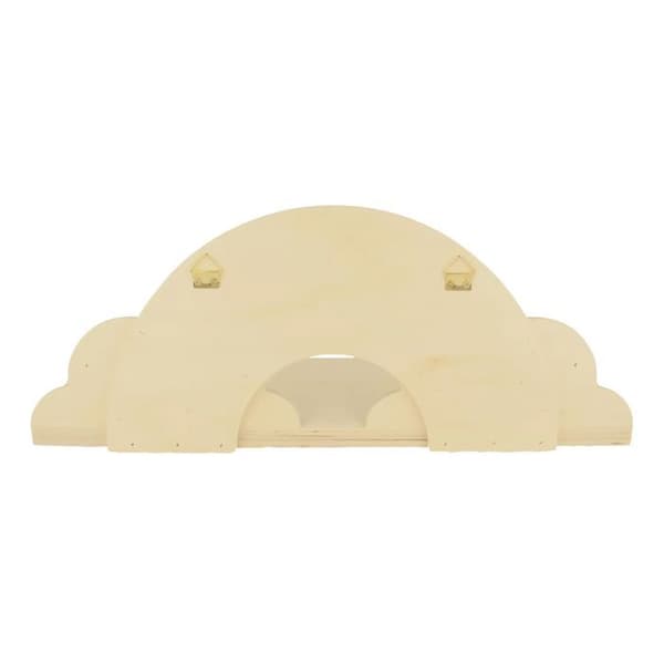 2 sateenkaari puuhyllyä 40 cm Beige