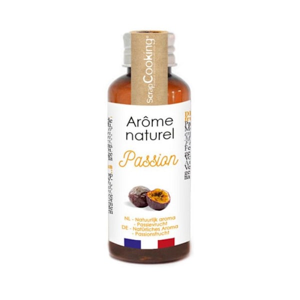 Luonnollinen nestemäinen elintarvikearomi - Passionhedelmä 40 ml Orange