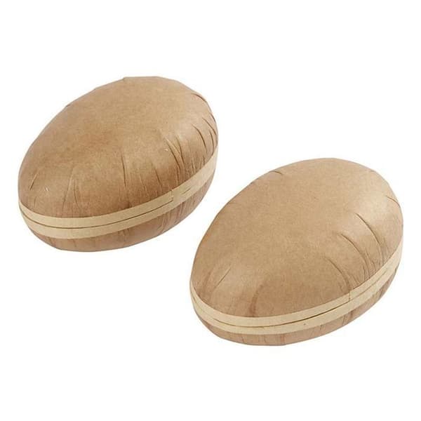 2 æggekartoner i to dele - 12 cm brun