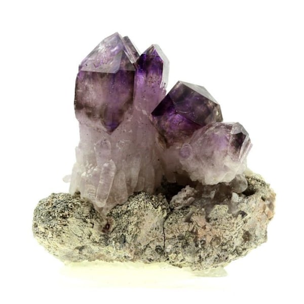 Quartz Ametyst + Orthoclase 1805,1 karat Flerfärgad