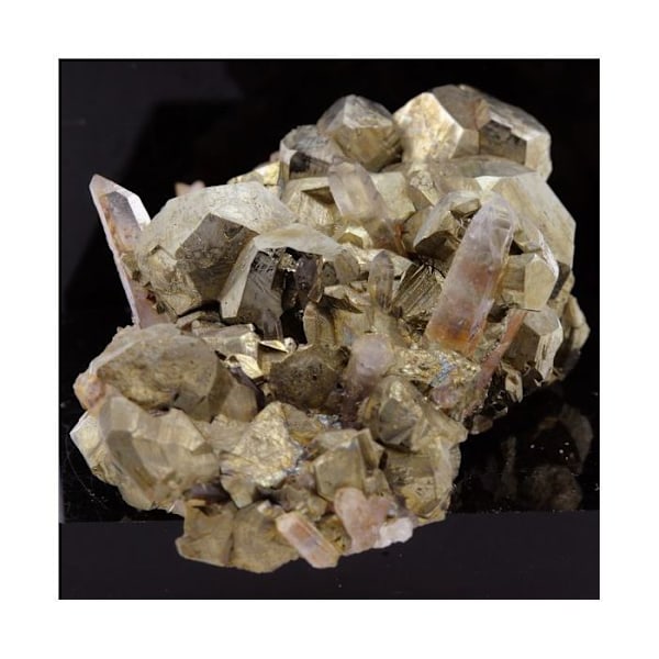 Pyrit, Quartz, Siderite 396,2 karat Flerfärgad