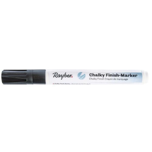 Chalky Finish kridtmarkør med rund spids 2-4 mm - Sort Svart