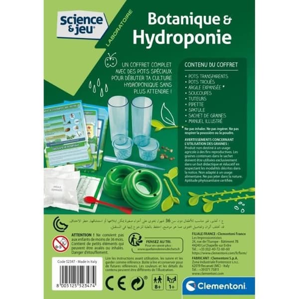 Clementoni - Videnskab & Leg - Botanik og hydroponik _