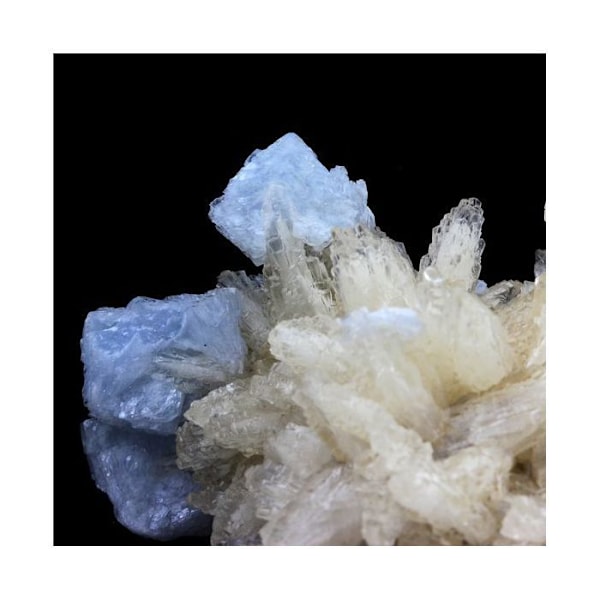 Kivet ja mineraalit. Kalsiitti + bariitti. 704,0 senttiä. Rosiclare Level, Minerva Mine, Illinois, USA.