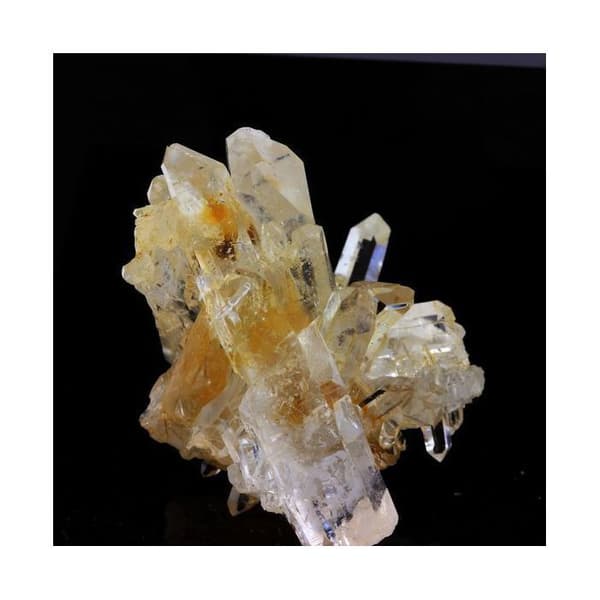 Quartz 'bjergkrystal' og Siderite 82,4 karat Vit