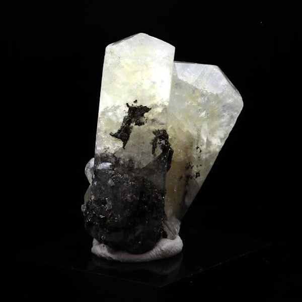 Sten og mineraler. Calcit + Kalkopirit. 124,0 øre. Sweetwater Mine, Missouri, USA.