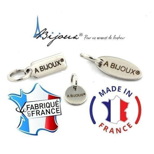 Armbånd - ABIJOUX - Ametyst + Kvarts - 8 mm - Fremstillet i Frankrig - Unisex Lila