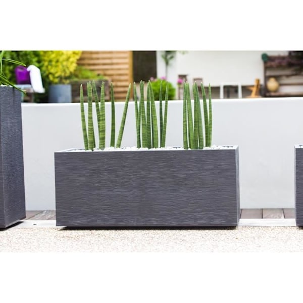 EDA Planter Graphit - 99,5 x 39 x 43 cm - 97,6 L - Antracitgrå Kolgrå