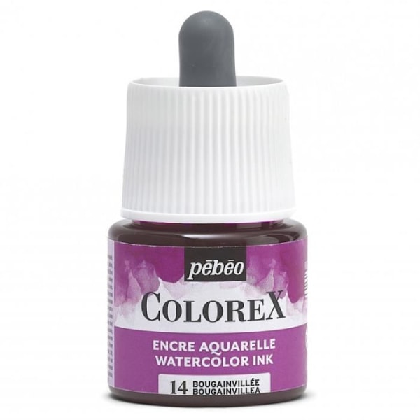 Enka Aquarelle - PEBEO - Colorex - 45 ml - Färg Bougainvillea - Blandet Bougainvillea