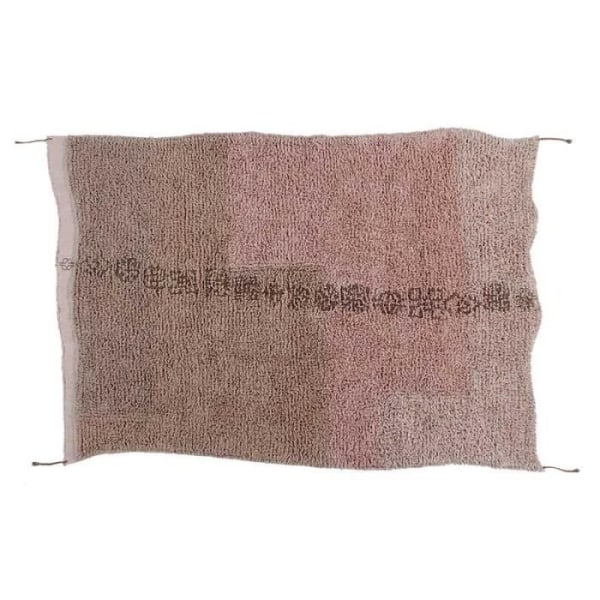 Upendo etnisk ullmatta - rosa brun - 140 x 200 cm