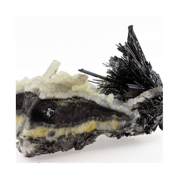 Stibnit + Barite 2680,0 karat Flerfärgad