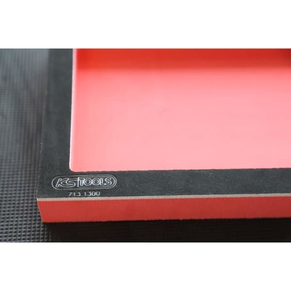 Modul - KS TOOLS - 713.1300 - Modul tom - 1/3 - 1 rum - Til vogn og borde Rød