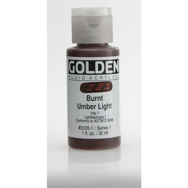 Gyllene: Flytande akrylfärg: 30ml (1oz): Bränt Umber Light