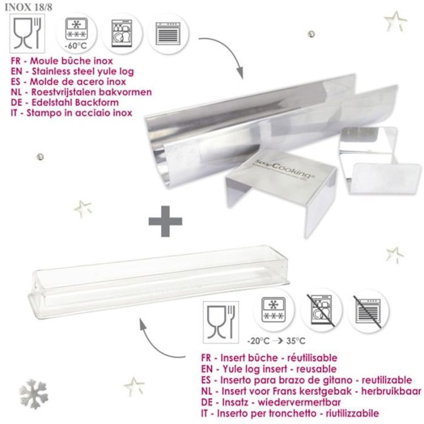 Stainless steel log mold