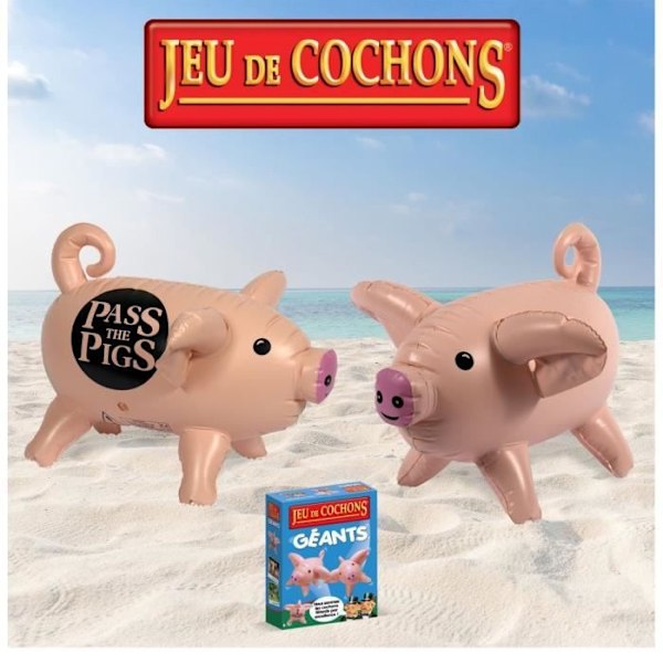 GIANT PIGS SPEL - Brädspel - VINNANDE RÖR Flerfärgad