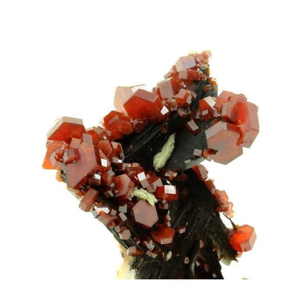 Sten og mineraler. Vanadinit + Baryt. 428,5 øre. Mibladen Mining District, Midelt, Marokko..