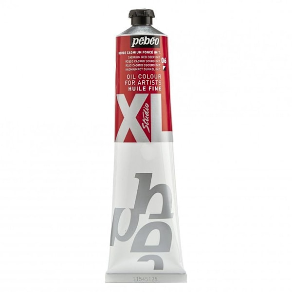 Olie maling - Pébéo - Studio XL - 200 ml - Mørk Cadmium Rød - Mixte Mörk kadmiumröd