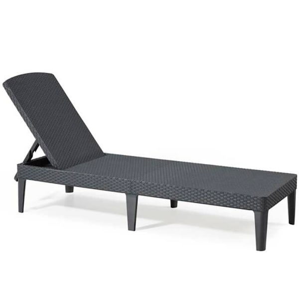 Keter Jaipur Lounge Chair Graphite 235162 420017 Grafitgrå