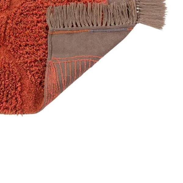 Etnisk brun Naranguru ullmatta - 170 x 240 cm