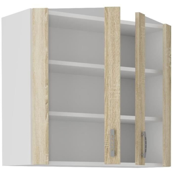 SARA Høj enhed - 2 døre - Sonoma eg indretning - L80 x D31 x H71,5 cm Mast