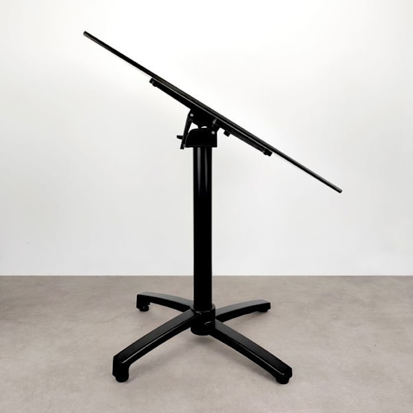 Hopfällbart terrassbord i Compact HPL rostdekor 70 x 70 brun
