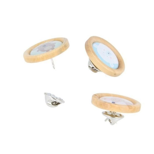 Fäster säkerhetsnålar - Ej specificerat - 30 stycken - Silverfärgad metall - Unisex - 1 cm Silver