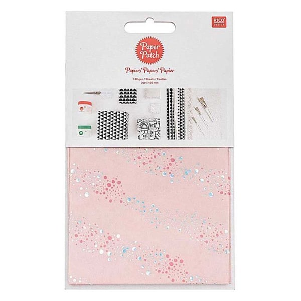 Rose bubbles lapppapper 30 x 42 cm Ros
