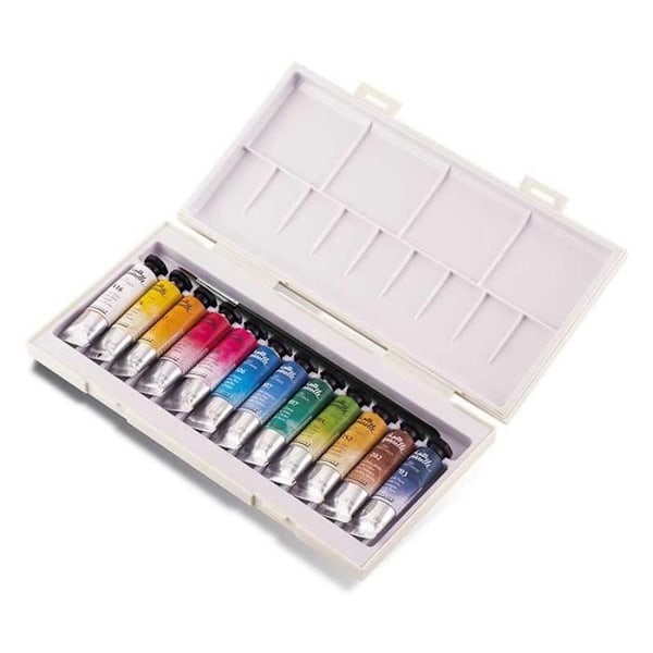 Akvarell - Sennelier - La Petite Aquarelle - 12 tuber à 10 ml - Olika färger - Praktiskt för resor 12 färger