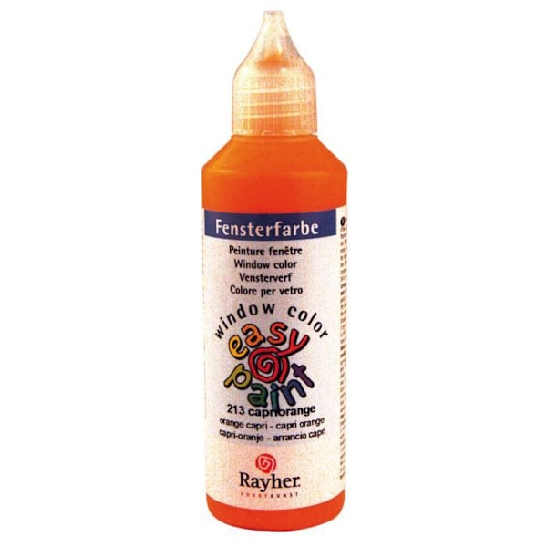 Akryliväri - Rayher - Capri-oranssi - 80 ml pullo - Ihanteellinen taiteellisiin luomuksiin Orange capris