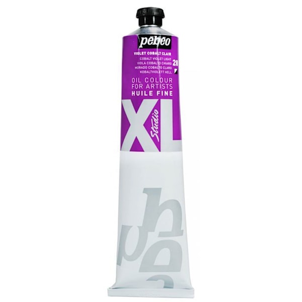 Oljemålning - Pébéo - Fine Studio XL Olja - Ljus Koboltviolett - 200 ml - Hög motståndskraft Violett Kobalt Klar