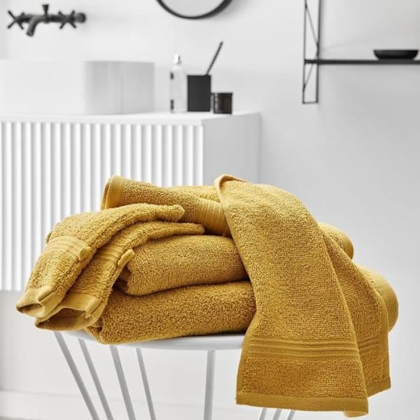 TODAY Essential - Maxi badelagen 90x150 cm 100% bomuld, okker farve Gul