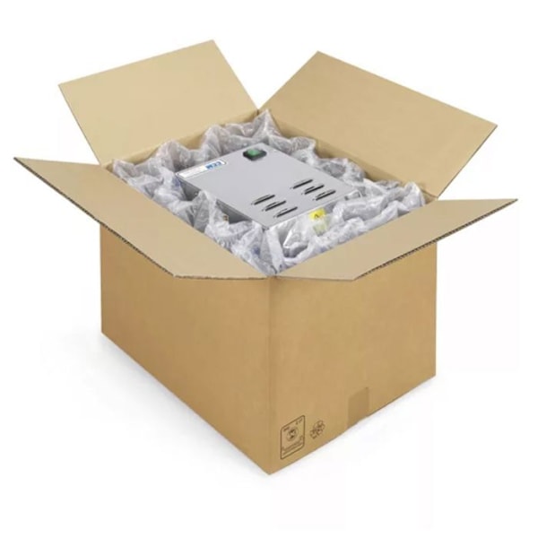 10 st förpackningskartonger 31 x 22 x 18 cm - Enkelkorrugerad kastanj