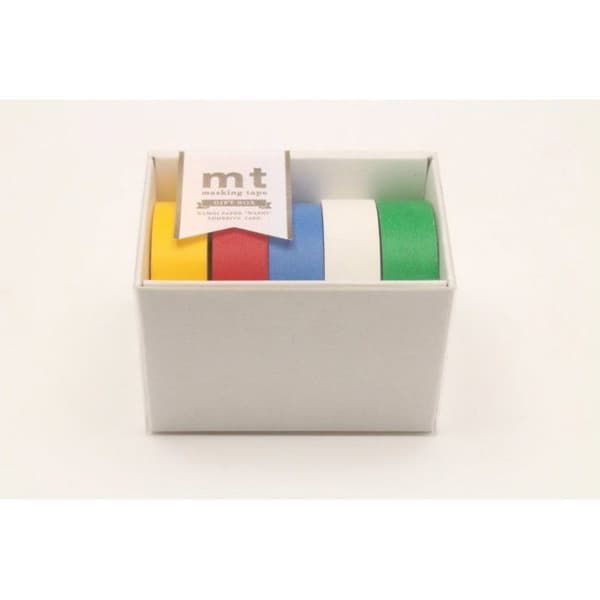 Maskeringstape - Maskeringstape MT Kasse med 5 assorterede ruller BASIC Flerfärgad