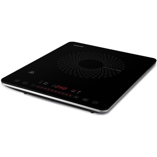 Induktionskogeplade - SENCOR - SCP 3701BK - 2000 W - 1 zone - Sort Svart
