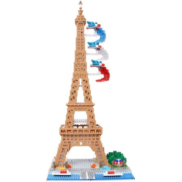 Mini-figur i sten - BANDAI - NANOBLOCK - Eiffeltårnet Deluxe - 2500 stk